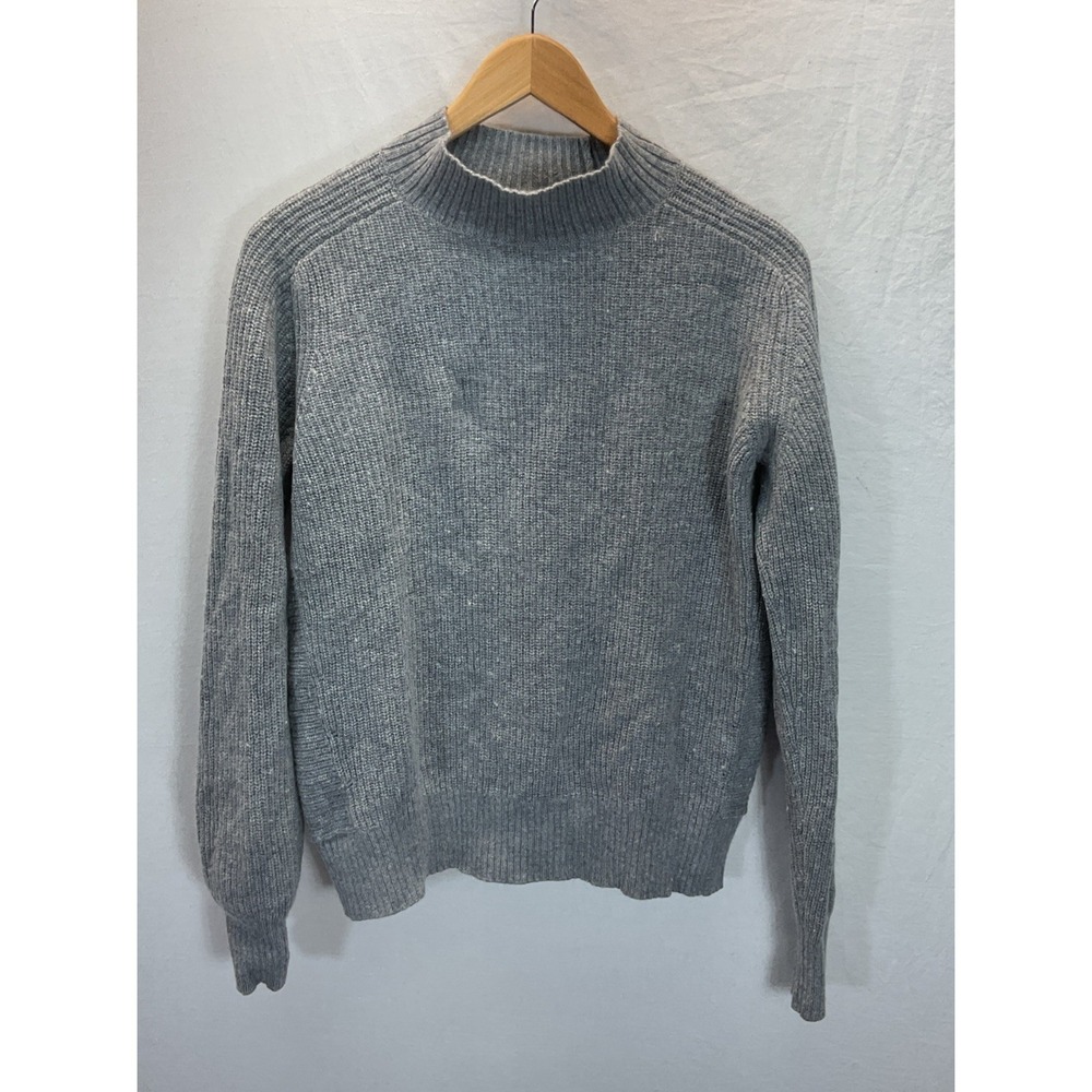 Rhone Sweater Mens M‎ Gray Wool Cashmere Ribbed Crewneck Luxury Beacon